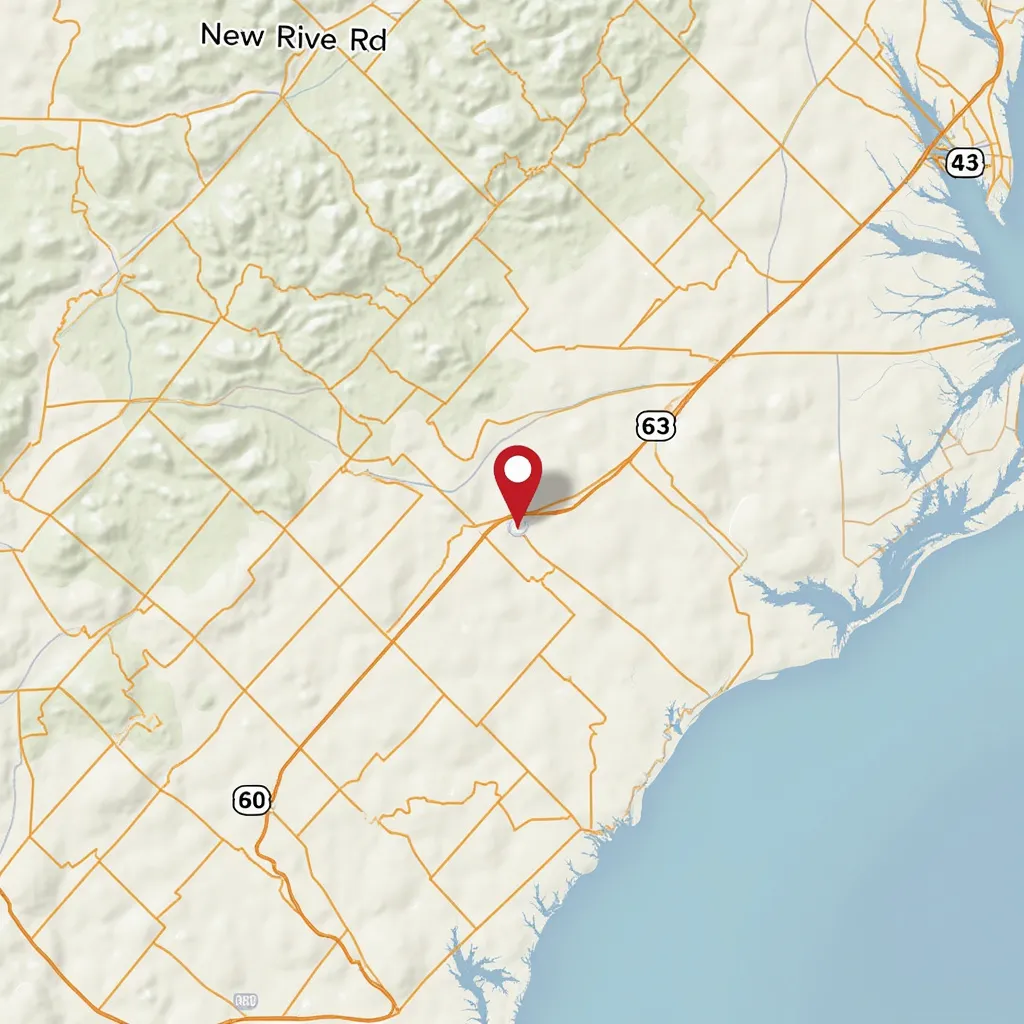 Mapa de ubicación de la oficina en Newberry, SC